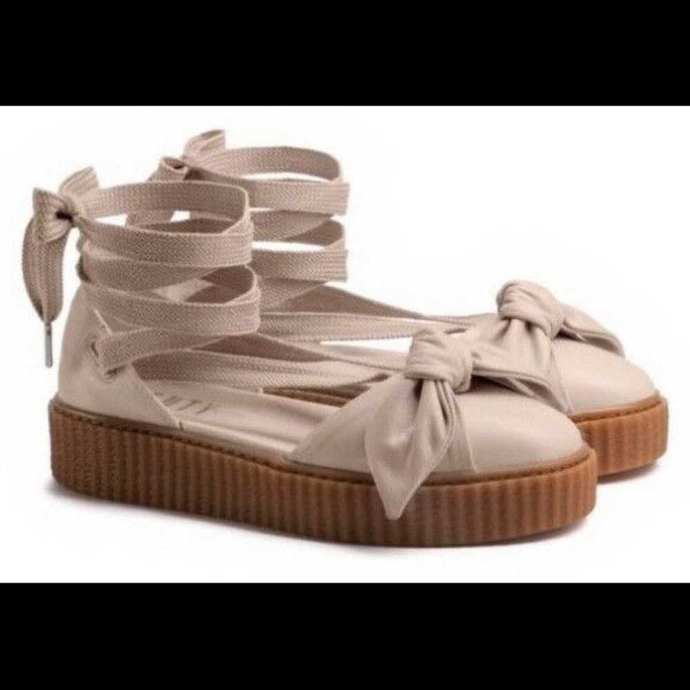 (Rihanna) Fenty Puma Bow Creeper Sandal in White